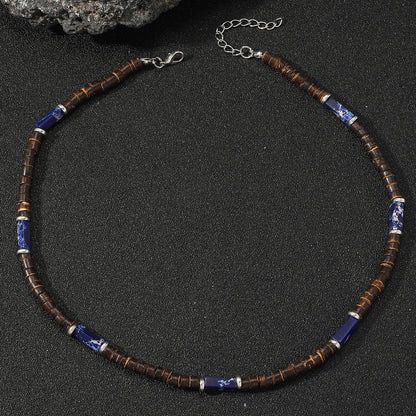 Men's Hip Hop Bohemian Style Turquoise Coconut Necklaces