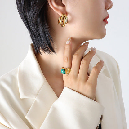 Summer Accessories Personalized Trendy Shaped Hollow Earrings