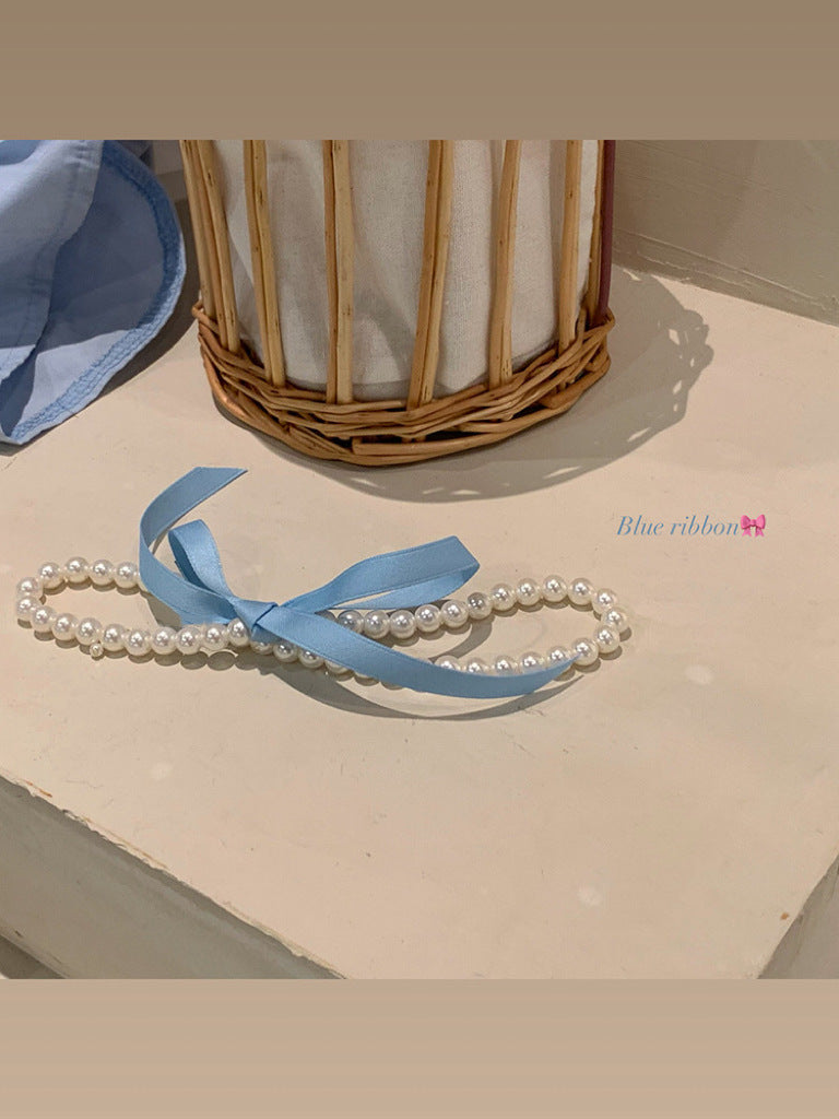 Female Dopamine Elegant Princess Bow Clavicle Necklaces