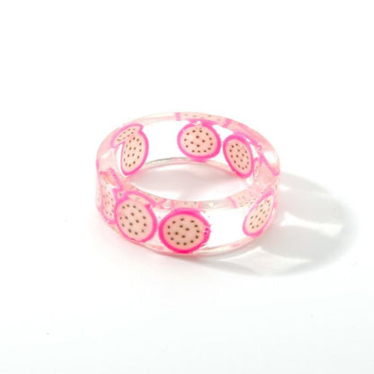 Fashion Creative Personalized Resin Popular Sale Small Rings