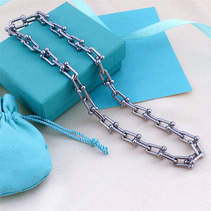 Men's Horseshoe Chain Fashion Personalized Clavicle Titanium Steel Necklaces