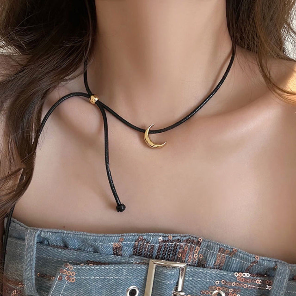 Black Rope Light Luxury Minority Clavicle Chain Necklaces