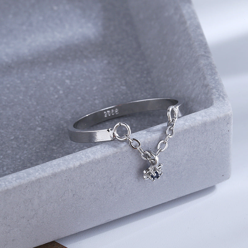 Six Star Mango Open Female Korean Style High Rings