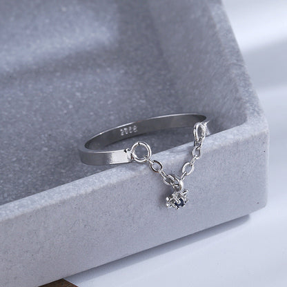 Six Star Mango Open Female Korean Style High Rings