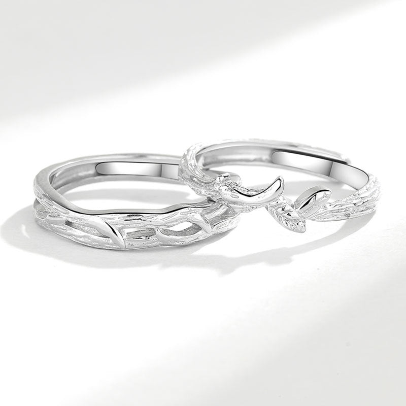 Women's & Men's & Luxury Minority Mori Style Design Sense Pair Rings