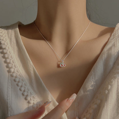 Red Cherry Refined Grace Elegant Sweet Necklaces