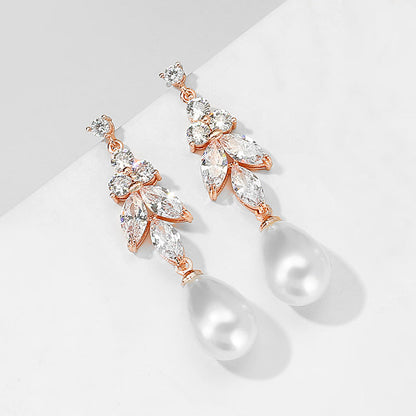 Style Long Pearl Eardrops Female Personality Earrings