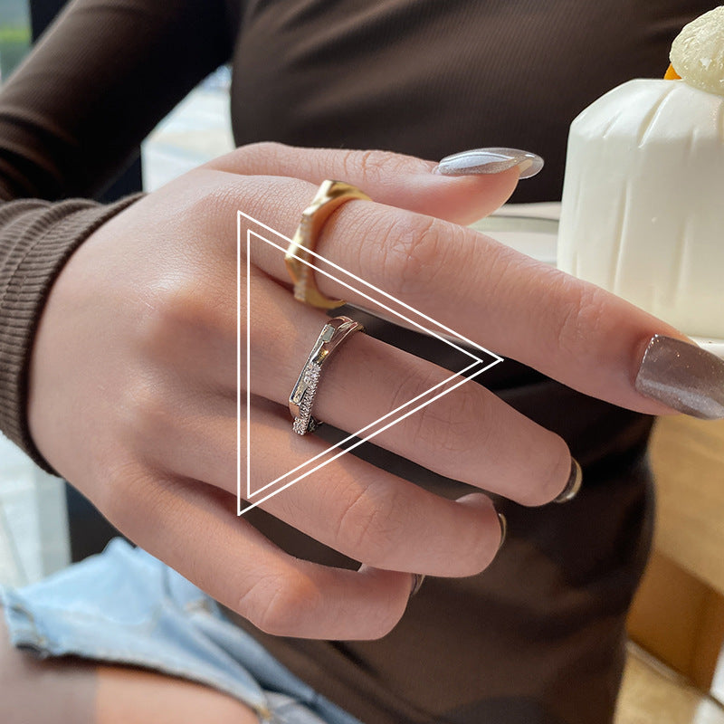 Trendy Cold Open Female Fashion Unique Rings