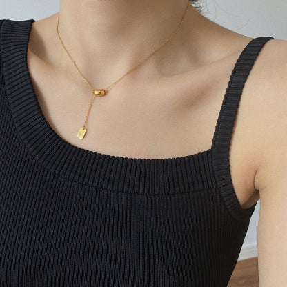 Titanium Steel Female Light Luxury Minority Clavicle Necklaces