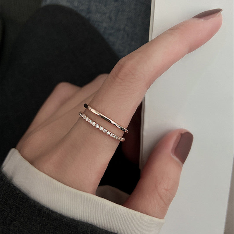 Female Cold Style Fashion Personality Dual Rings