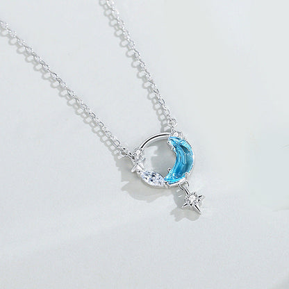 Women's Moon Korean Pendant Design Light Luxury Necklaces