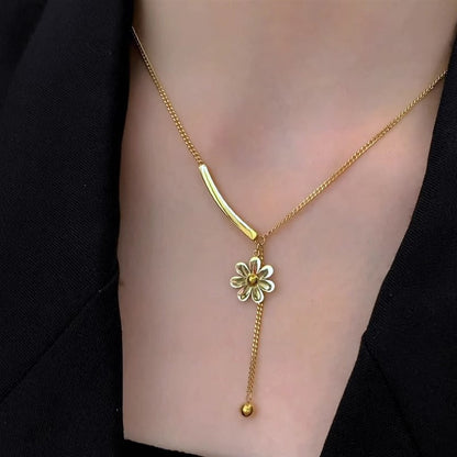 Women's No Fading Cold Style Temperamental Tassels Exquisite Clavicle Chain Necklaces