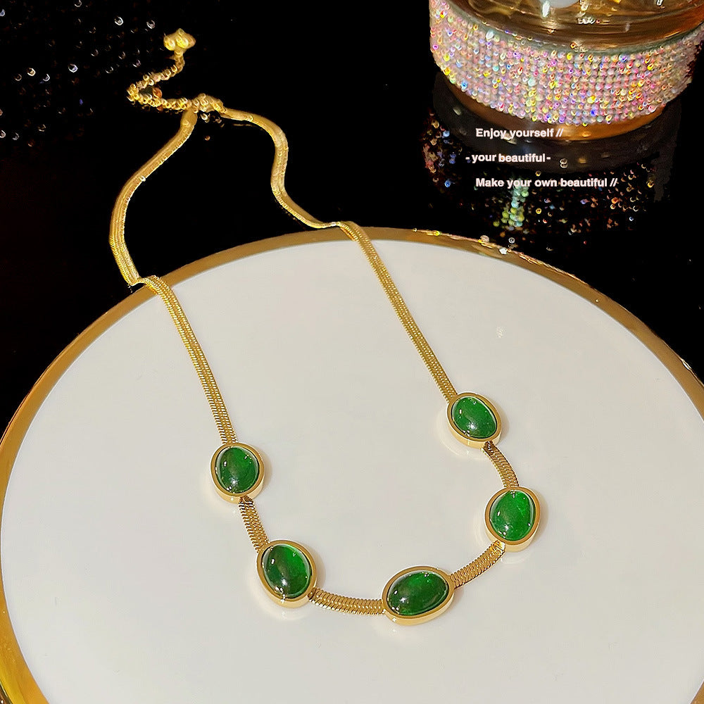 Women's Clavicle Chain Style Titanium Steel Fashion Temperament Necklaces