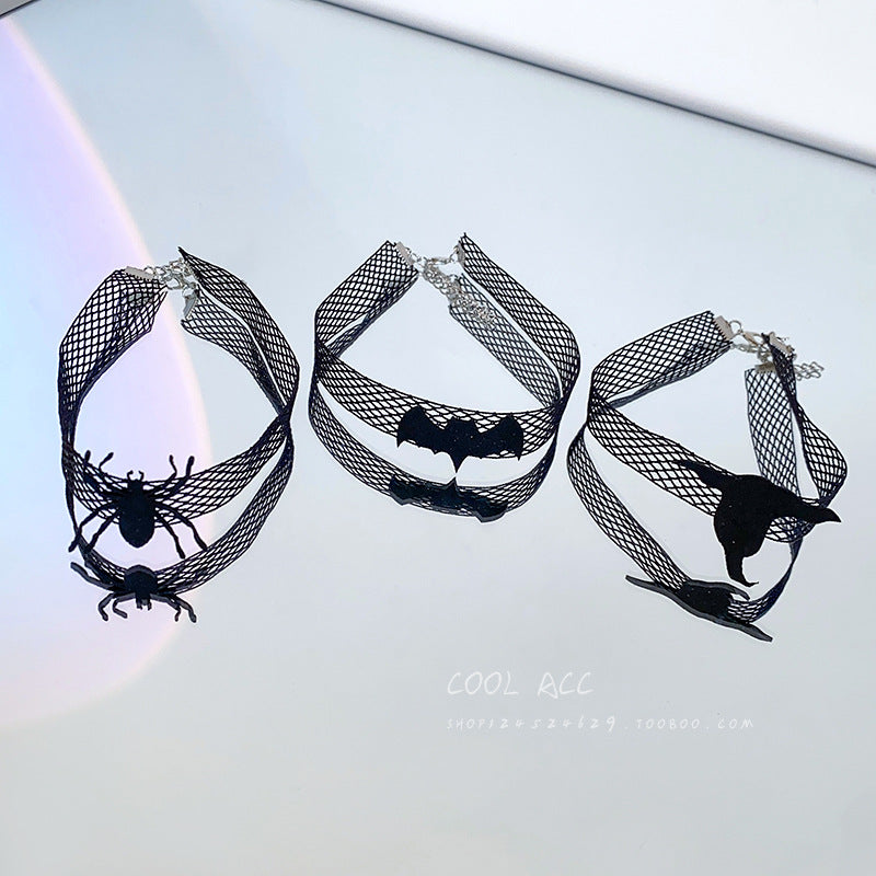 Series Mesh Hat Bat Trendy Hot Dark Necklaces