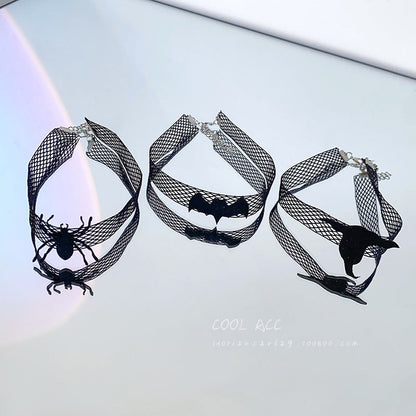 Series Mesh Hat Bat Trendy Hot Dark Necklaces