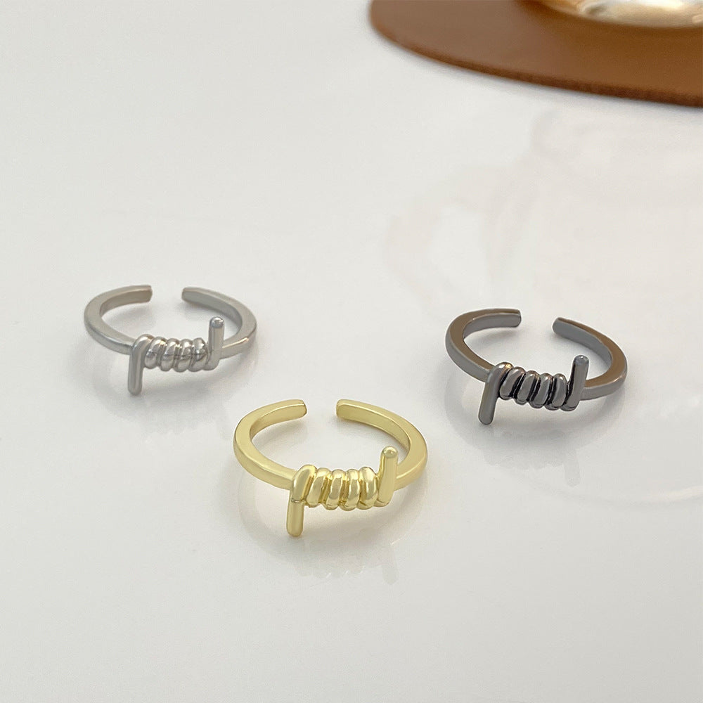 Simple Knot Fashion Creative Alloy Geometric Rings