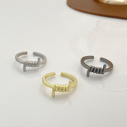 Simple Knot Fashion Creative Alloy Geometric Rings