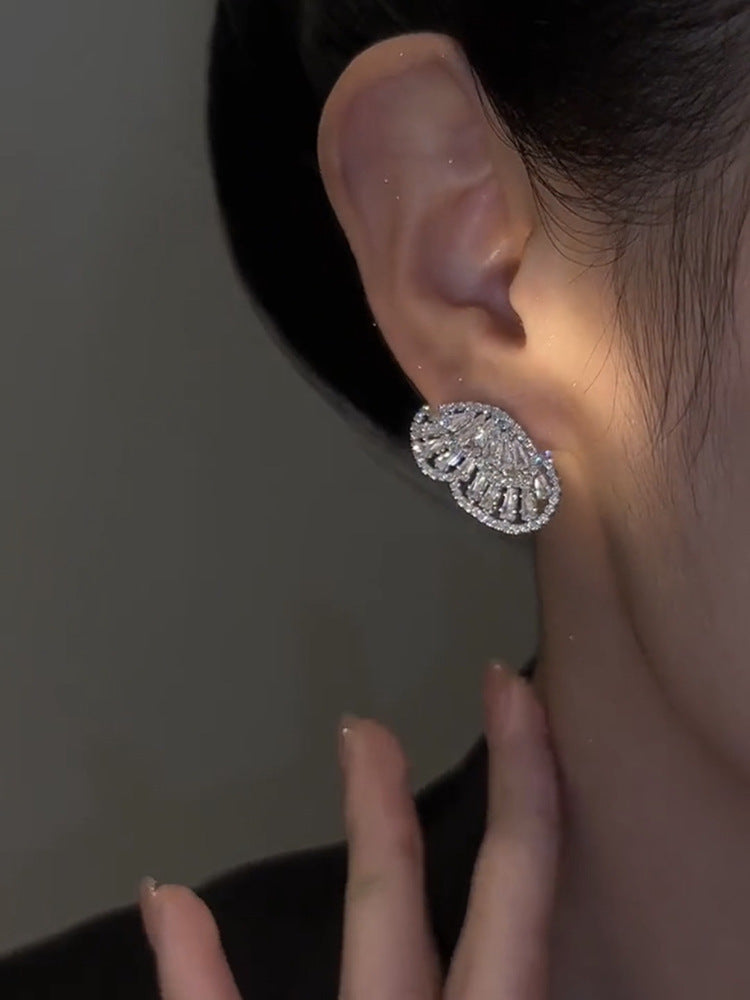 Women's Diamond Front And Rear Butterfly For Rings