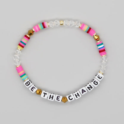 Beads Colorful Polymer Clay Crystal Handmade Bracelets