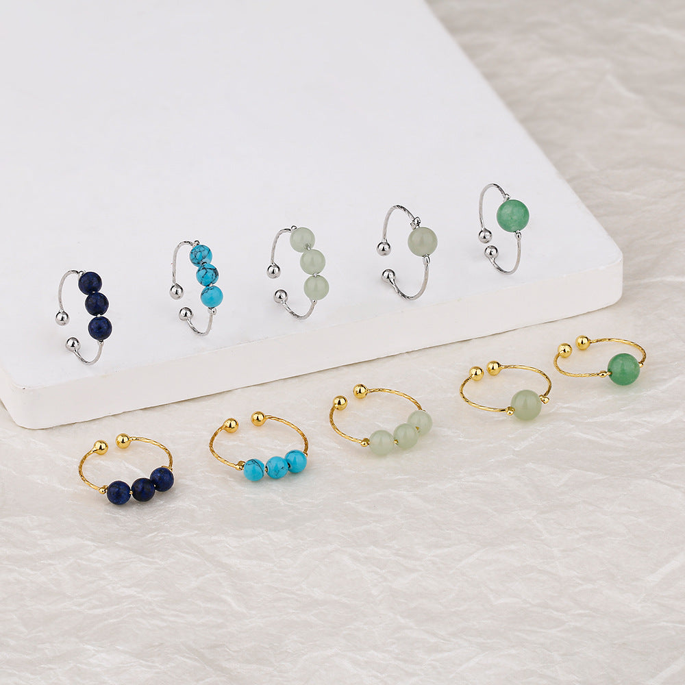 Finger Female Golden Atmosphere Shell Pearls Rings