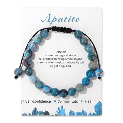 Men's Natural Stone Woven Retro Simple Card Bracelets