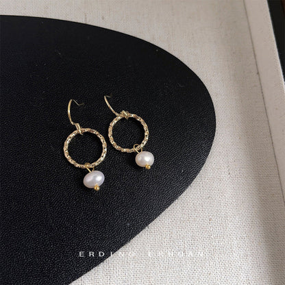 Collection Freshwater Pearl Handmade Sier Needle Earrings