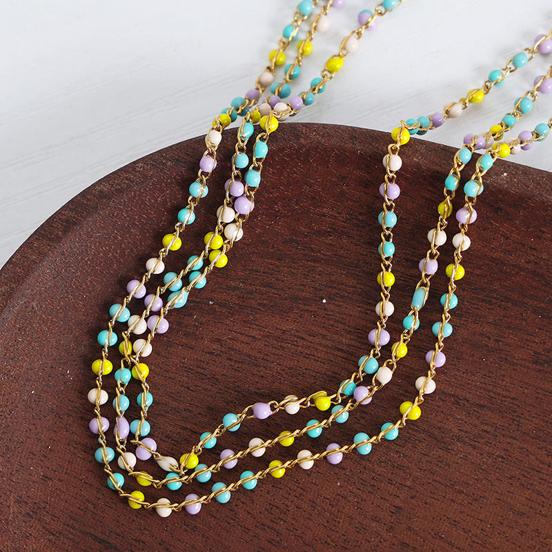 Women's High Sense Simple Handmade Beaded Bead Necklaces