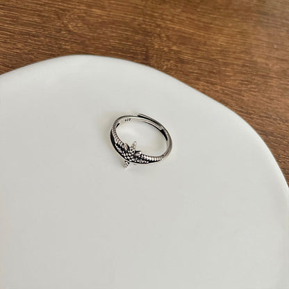 Women's Cool Thai Eight Awn Star Pure Design Rings