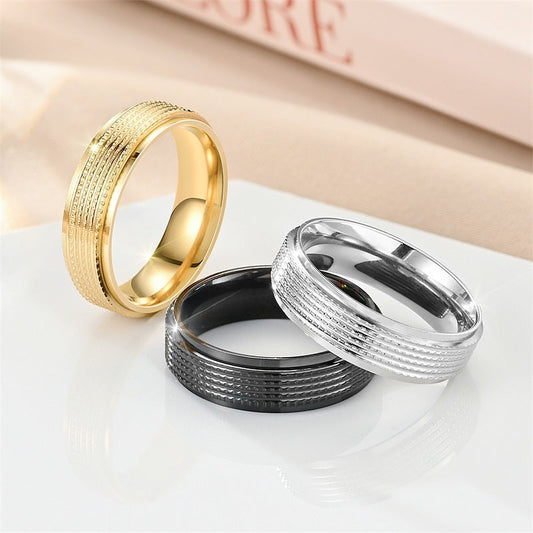 Titanium Steel Couple Simple Handsome Fashion Hand Accessories Rings