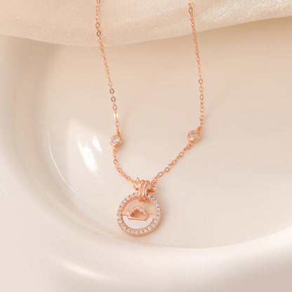 Sier Double Layer Fritillary Cloud Micro Inlaid Bracelets