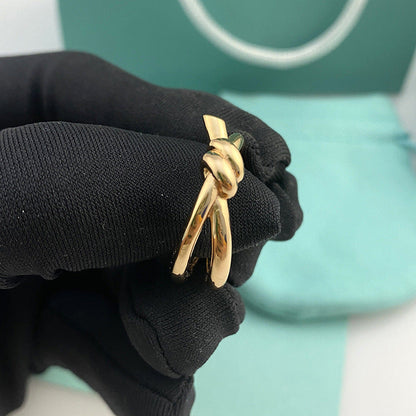 Gold Plated Twisted String Ailing High-grade Rings