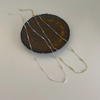 Of Sier Metal Female Niche Retro Personality And Minimalism Necklaces