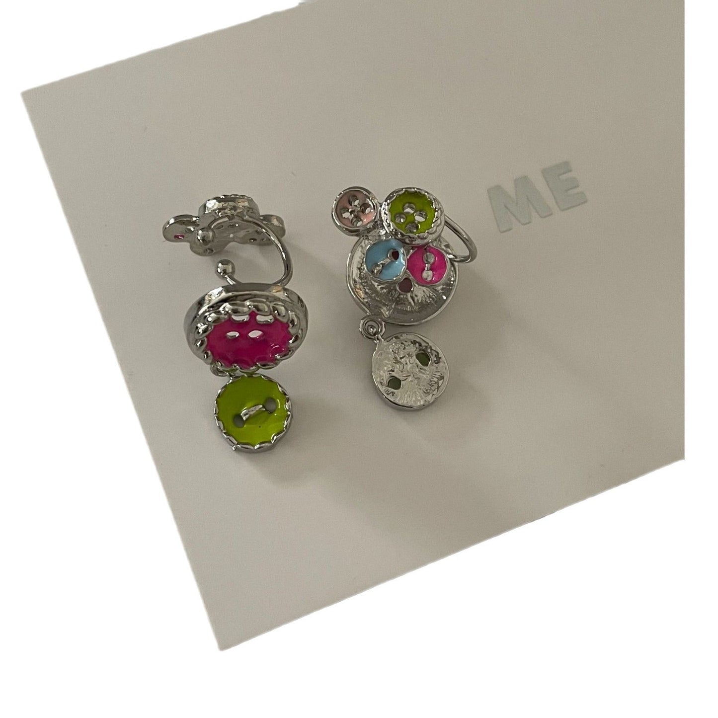 Sweet Colorful Christmas Design Versatile Daily Earrings