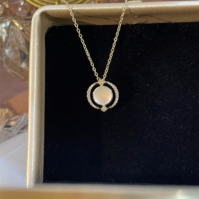 Women's & Men's & Sweet Cool Flower Stars Heart For Niche Design Clavicle Necklaces