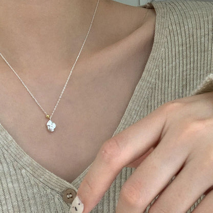 Sterling Sier Simple Niche Color Matching Beanie Female Clavicle Necklaces