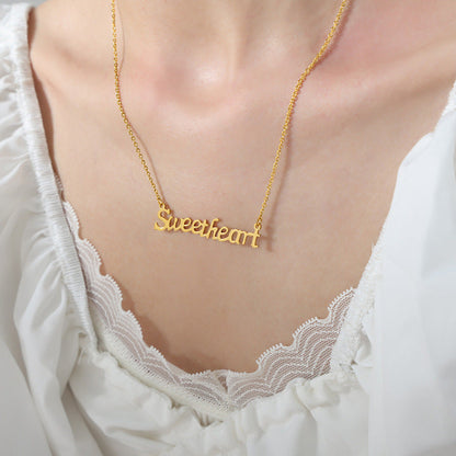 Women's Light Luxury Design Niche Titanium Steel Necklaces