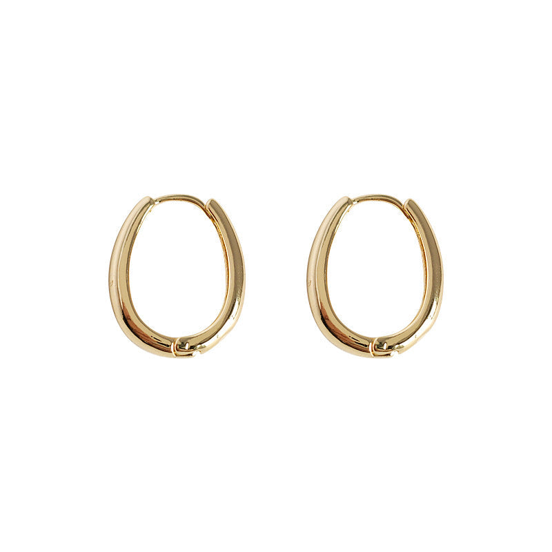 Glossy Ear Clip Simple French Fashionable Earrings