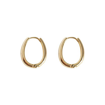 Glossy Ear Clip Simple French Fashionable Earrings