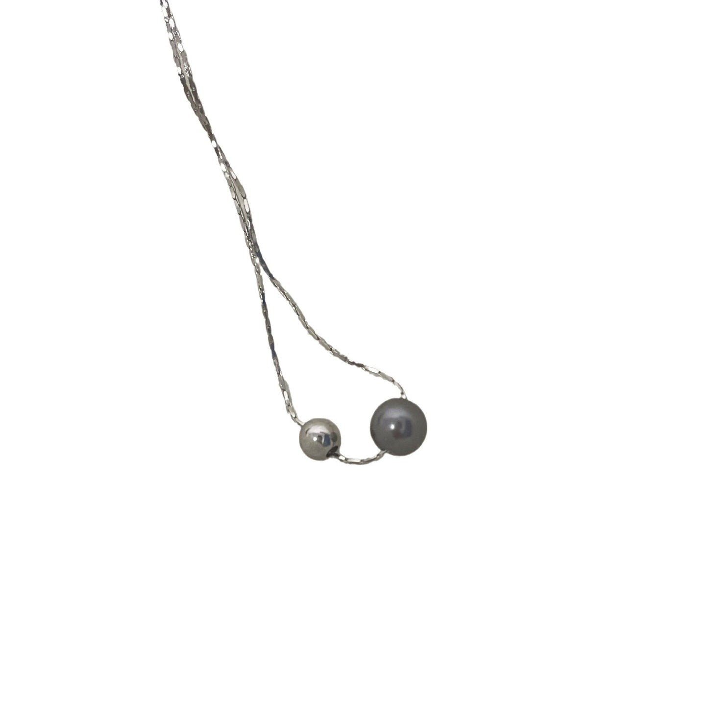 Retro Tahitian Gray Bright Pearl Pendant Temperament Necklaces
