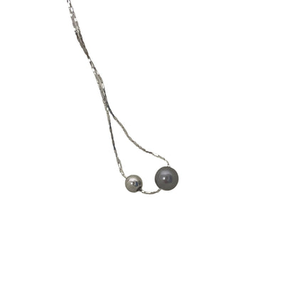 Retro Tahitian Gray Bright Pearl Pendant Temperament Necklaces