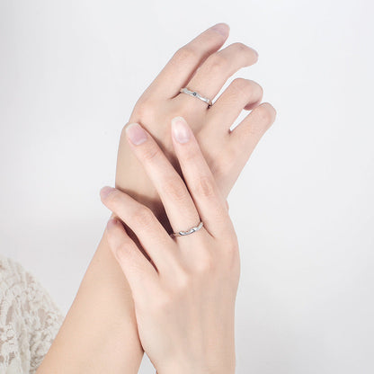 Women's & Men's Romantic Cross Sun Moon Star Couple Rings