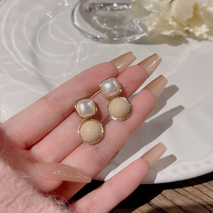 Ear French Style Retro Elegant Pearl Minority Earrings