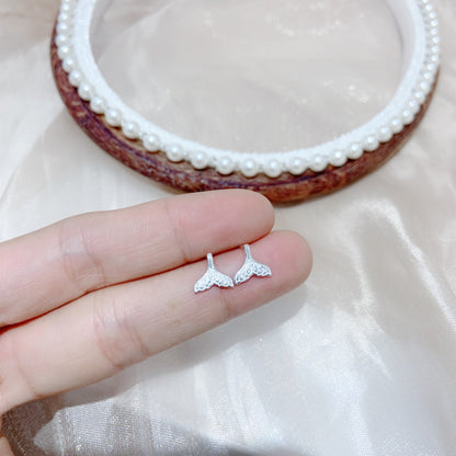 Sier Female Simple And Compact Delicate Earrings