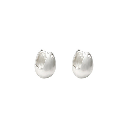 Women's Needle Simple Lovely Ear Clip Fashionable Matte Earrings