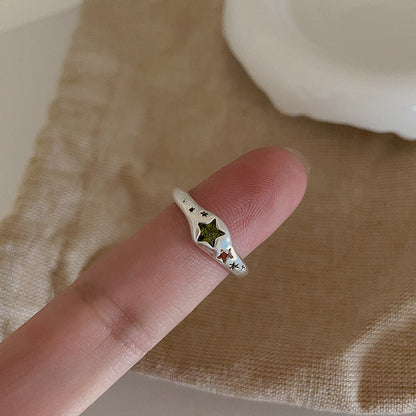 Retro Personality All Match Temperament Irregular Rings