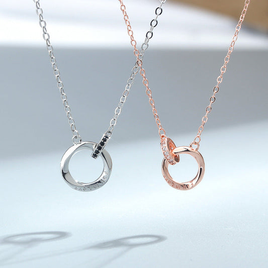 Women's & Men's & Couple Long-distance Love Commemorative Gift Necklaces