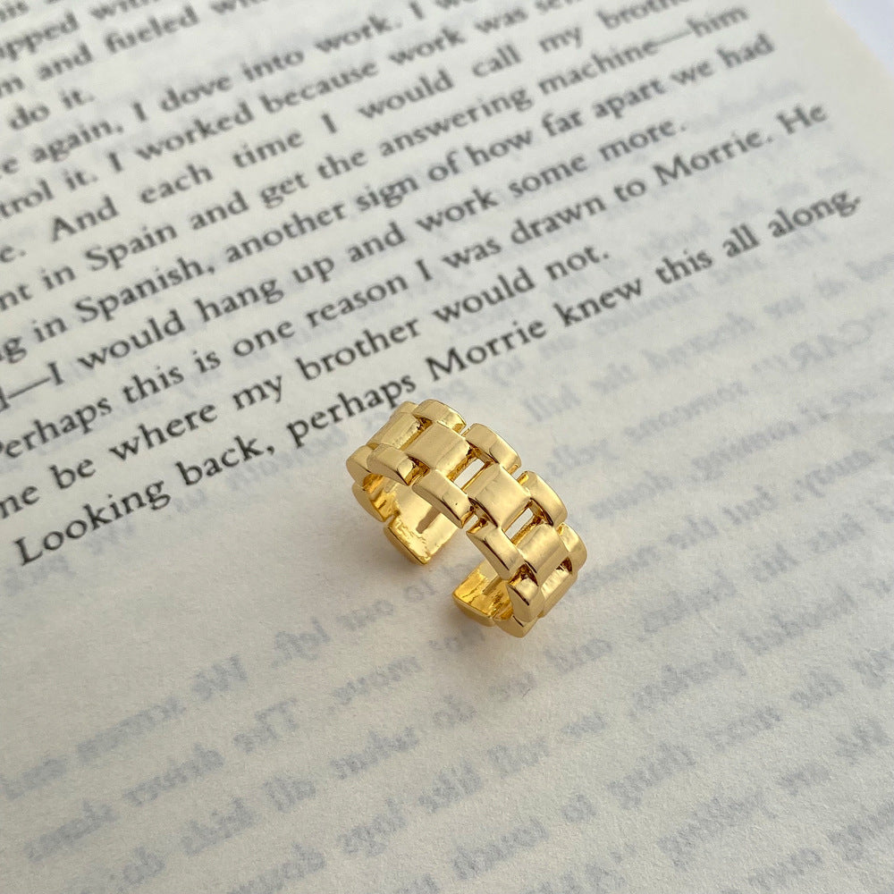 Female Opening Adjustable Cold Style Daily Copper Rings