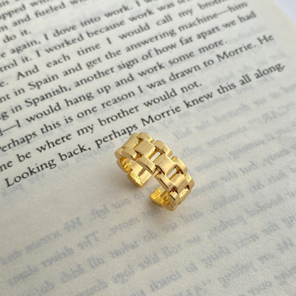 Female Opening Adjustable Cold Style Daily Copper Rings