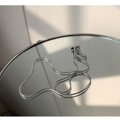 Men's Simple Temperament Hip Hop Punk Thin Round Necklaces