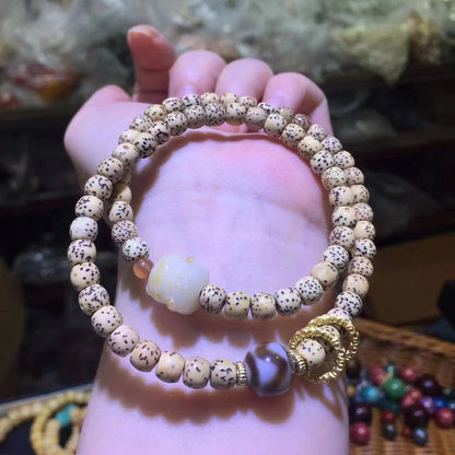 Gold Seed Bodhi Ethnic Style Cultural Artifact Bracelets